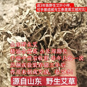 文文艾条2.5-3-3.5cm三年陈非湖北蕲艾野生手工非石墨冷加工艾柱