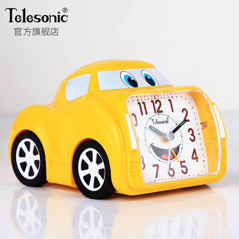 TELESONIC/天王星闹钟儿童静音床头电子闹钟卧室夜光创意学生闹表