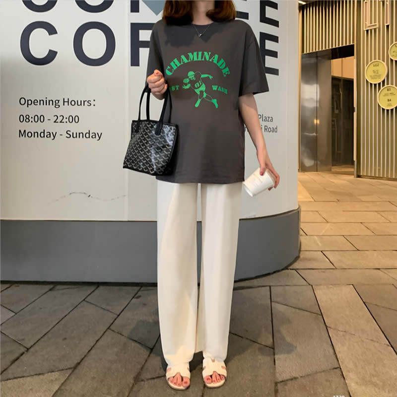 孕妇裤子春秋款外穿阔腿裤夏季薄款垂感长裤春季孕妇装夏装春装