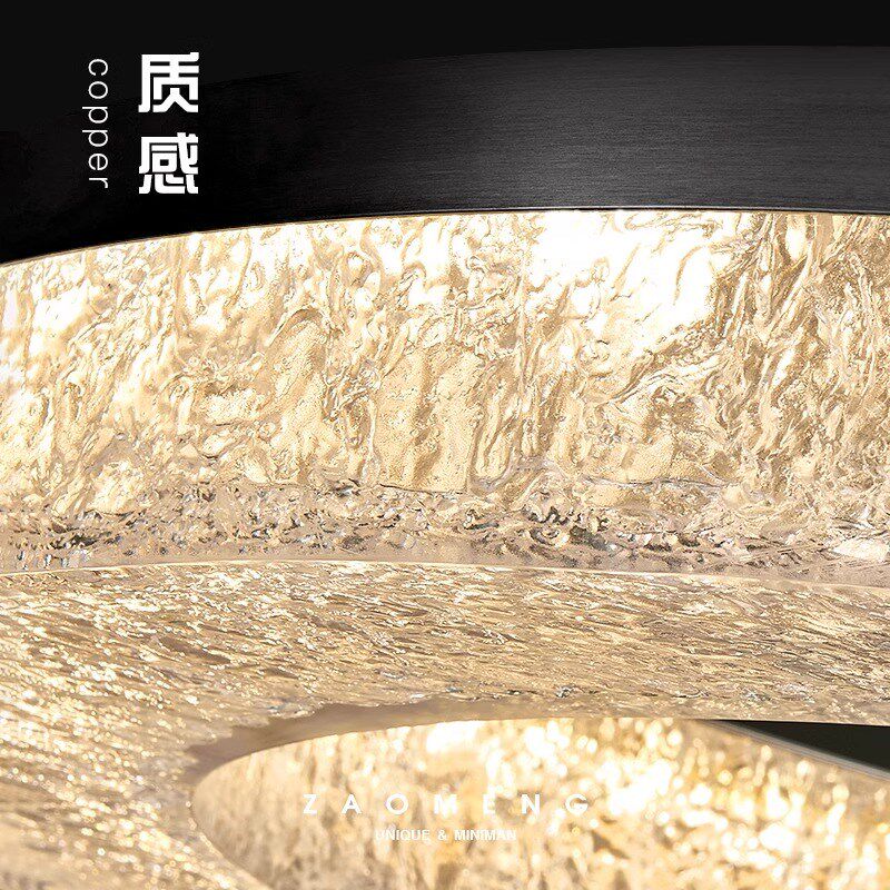 客厅吊灯大气树脂高端超亮大厅客厅主灯2024新款中山灯具现代简约