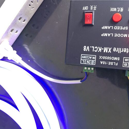 led灯带220V七彩控制器高压大控RGB灯带控制器100米2300W大功率