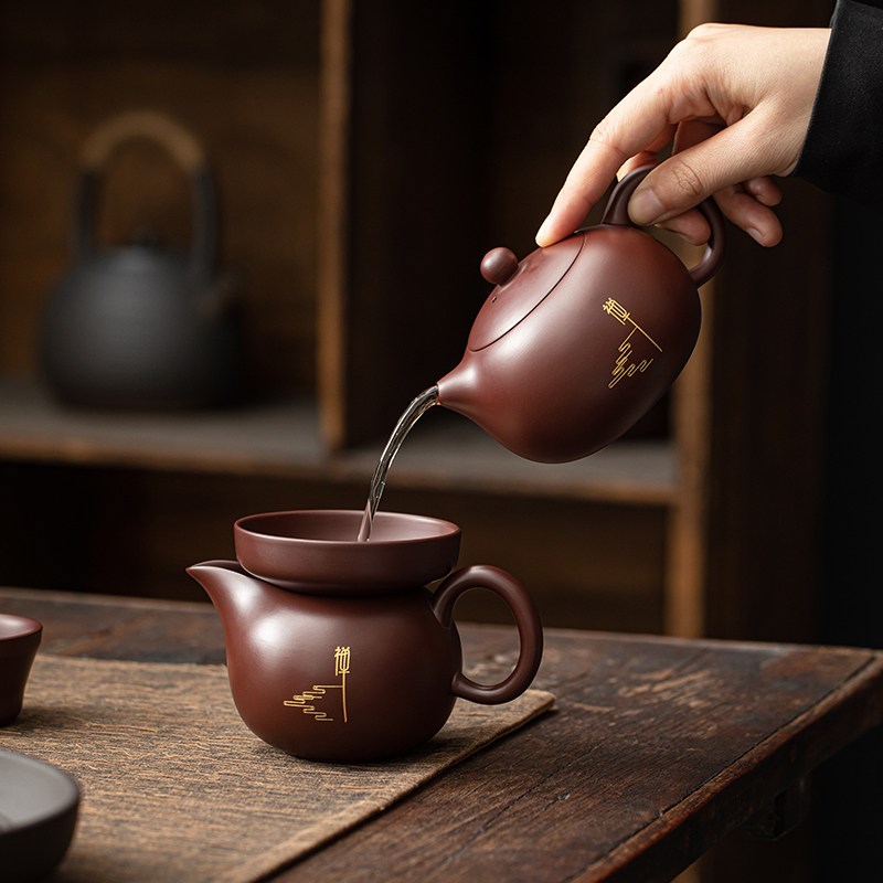 紫砂茶具套装功夫茶具茶盘轻奢高端茶壶盖碗2025新款办公礼品定制