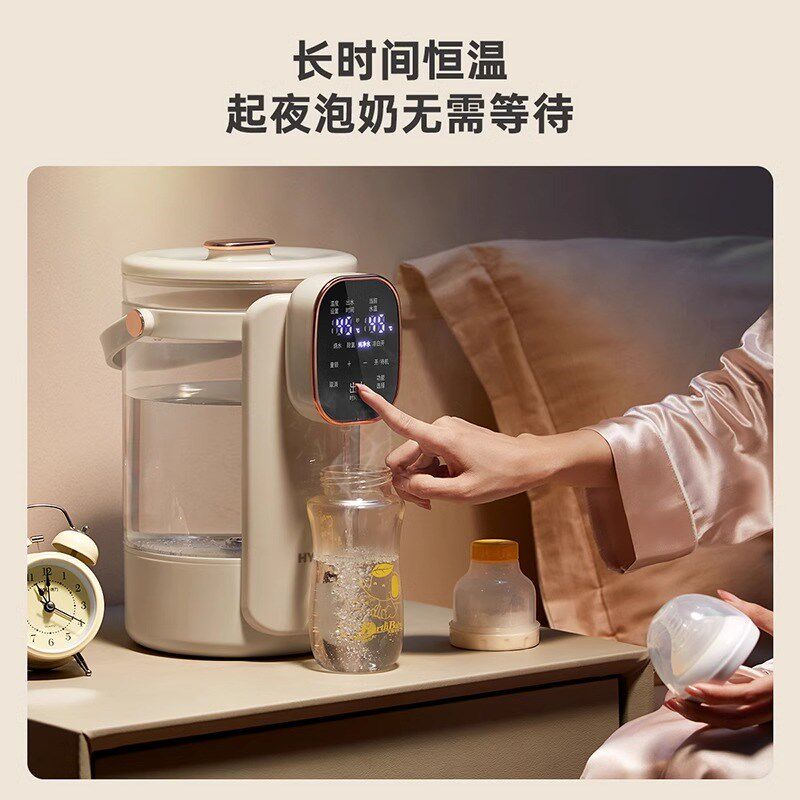 韩国电热水壶水瓶恒温保温一体3.5L智能全自动家用玻璃无胶烧饮机