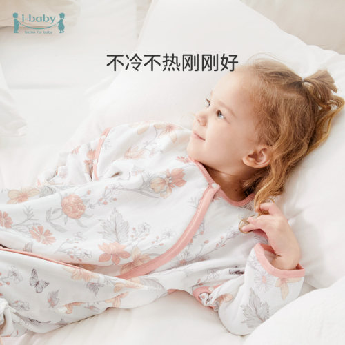 ibaby宝宝恒温纱布睡袋夏季薄 儿童防踢被睡袋薄
