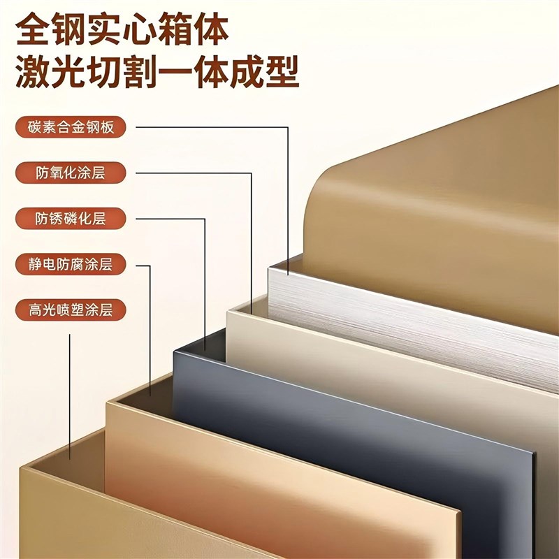 保险柜家用小型投币保险箱存钱罐只进不出嵌入式全钢大容量密码柜
