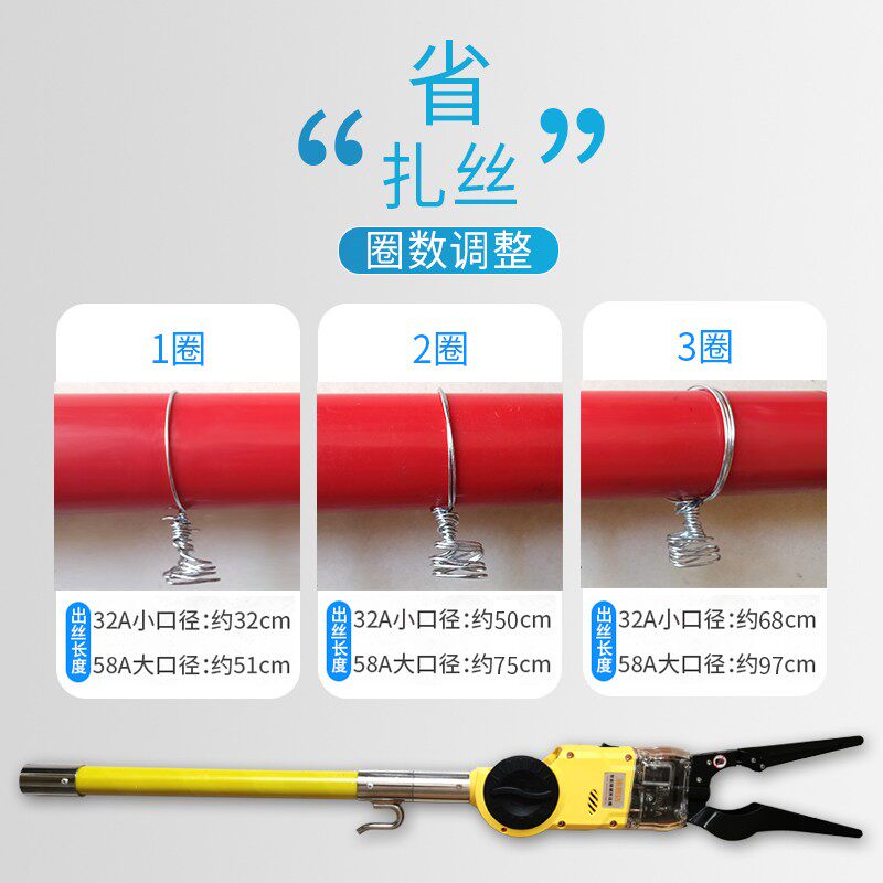 全自动光缆附挂机线缆扎线机绑扎机高空加挂光纤捆绑线器铁丝配件