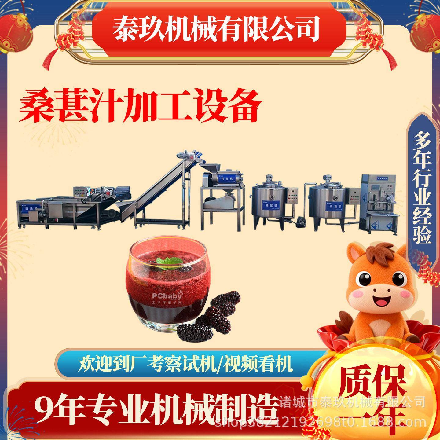 浙江安吉桑葚汁灌装生产线奇异果汁加工机器小型蓝莓汁加工设备