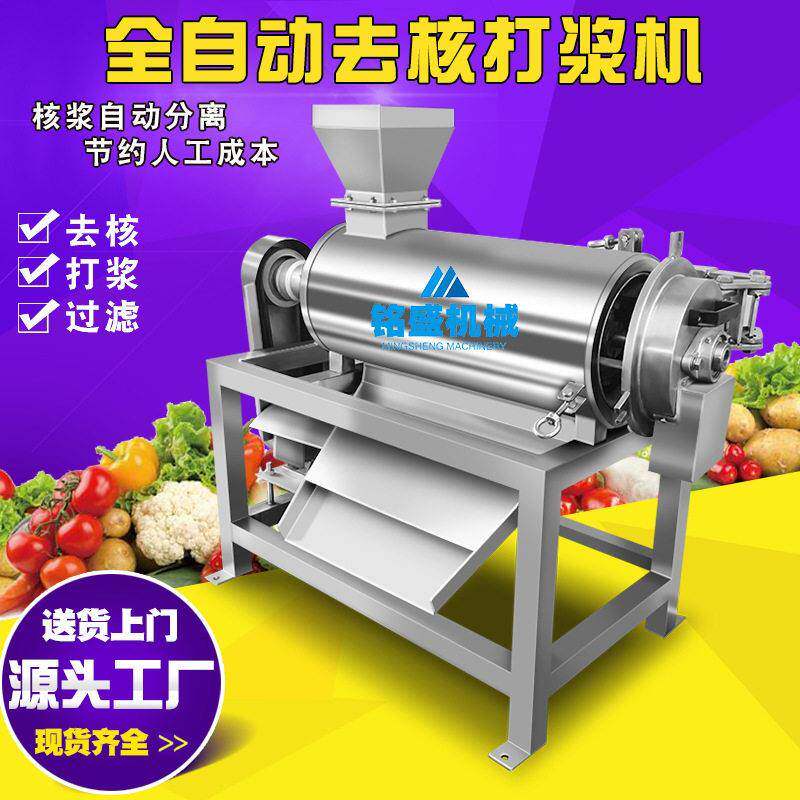 酒店新品款丑橘榨汁机 多功能芦柑打浆机 全自动金桔去核打浆设备