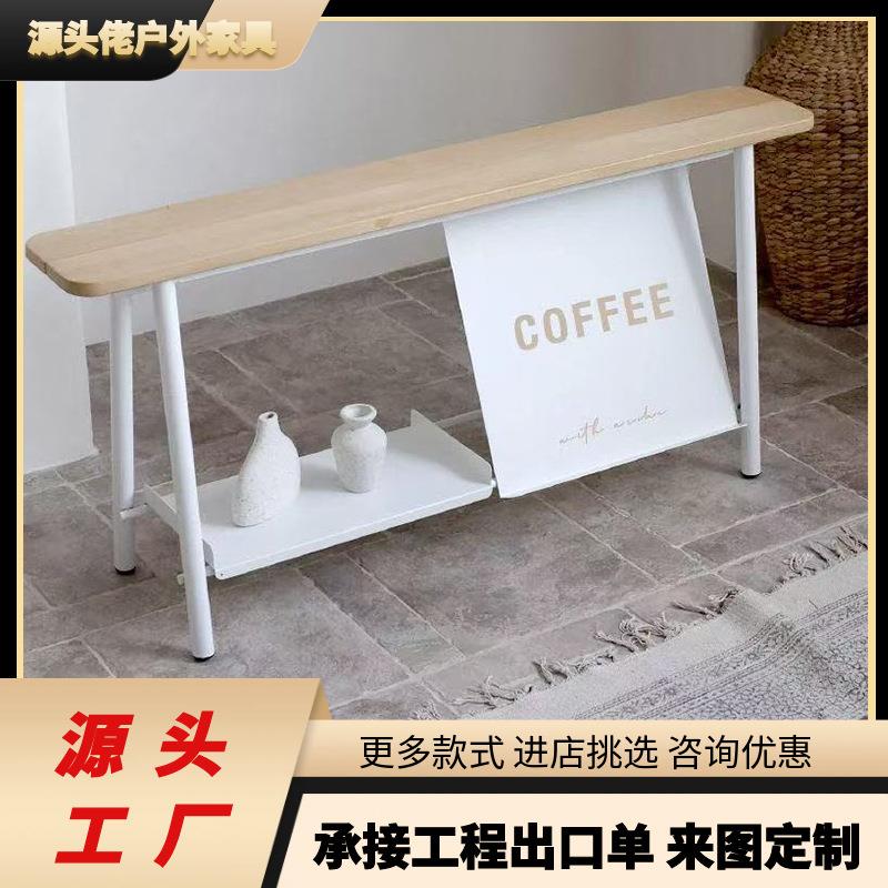 金属广告牌商店门口落地立式展示架奶茶店户外铁艺可坐人休息铁架