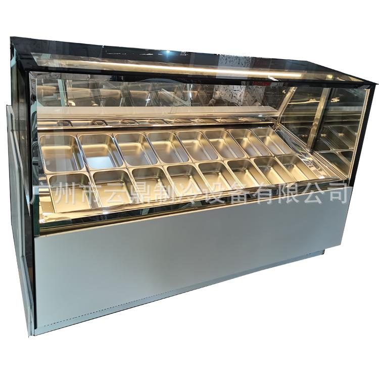 21024新款 6冰盘 商直角雪糕展示柜 用云鼎 380V 硬淇淋展示柜厂