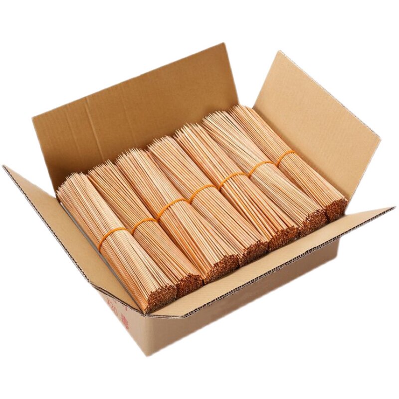 广东特硬碳化竹签商用整箱串串香一次性炸串羊肉串烧烤木签子包邮