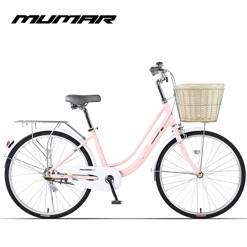 牧马人自行车女式24/26寸城市上班通勤淑女复古学生男女单车