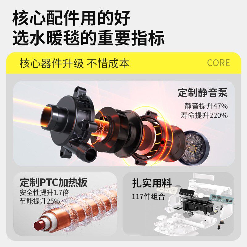 新款水暖毯双人双控水循环静音恒温电热毯电褥子单人家用炕水床垫