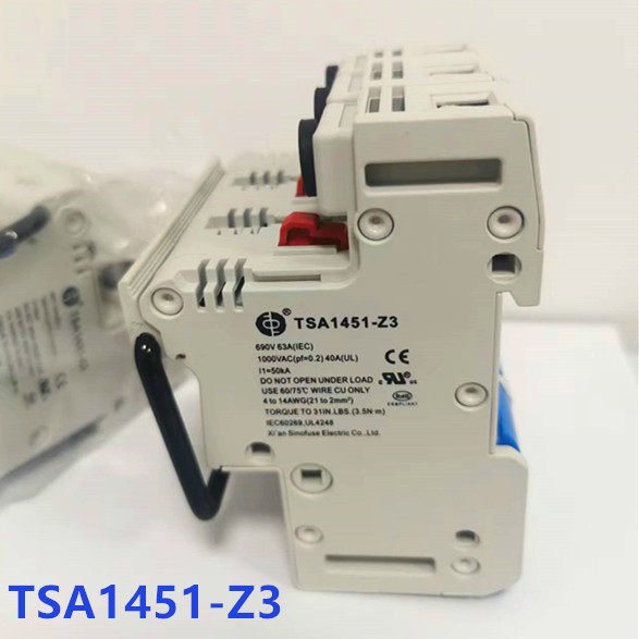 西安中熔熔断器座TSA1451-Z3 1000VDC 14X51光伏保险丝底座UL
