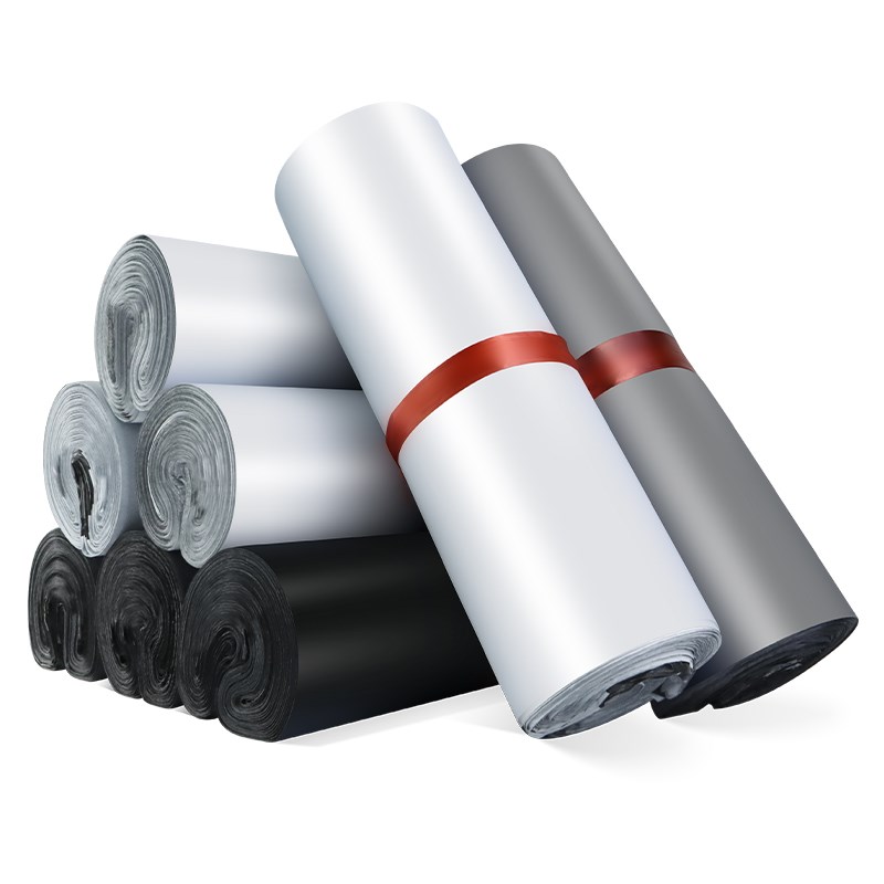 圆通黑白色快递袋子全新料13丝物流快递打包袋加厚防水包装袋