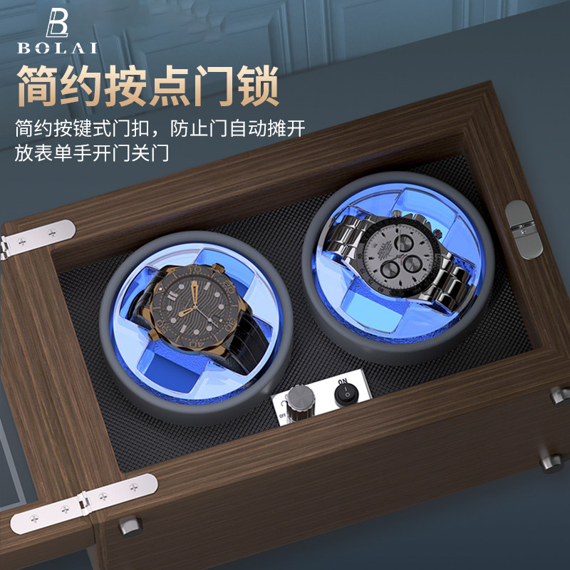 机械表摇表器防磁摇表转表器自动摇表转表器纹木立式手表盒收纳盒