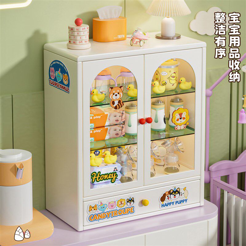 宝宝餐具收纳盒奶瓶收纳箱工具厨房碗筷沥水碗碟架婴儿辅食收纳柜