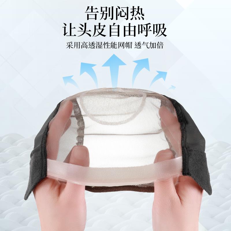 假发女全头套真人发丝短发真发假发套日常自然中老年妈妈款真头发
