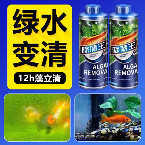 鱼缸除藻剂去苔剂除青苔不伤鱼除绿水褐藻丝藻绿藻丝藻克星清除剂