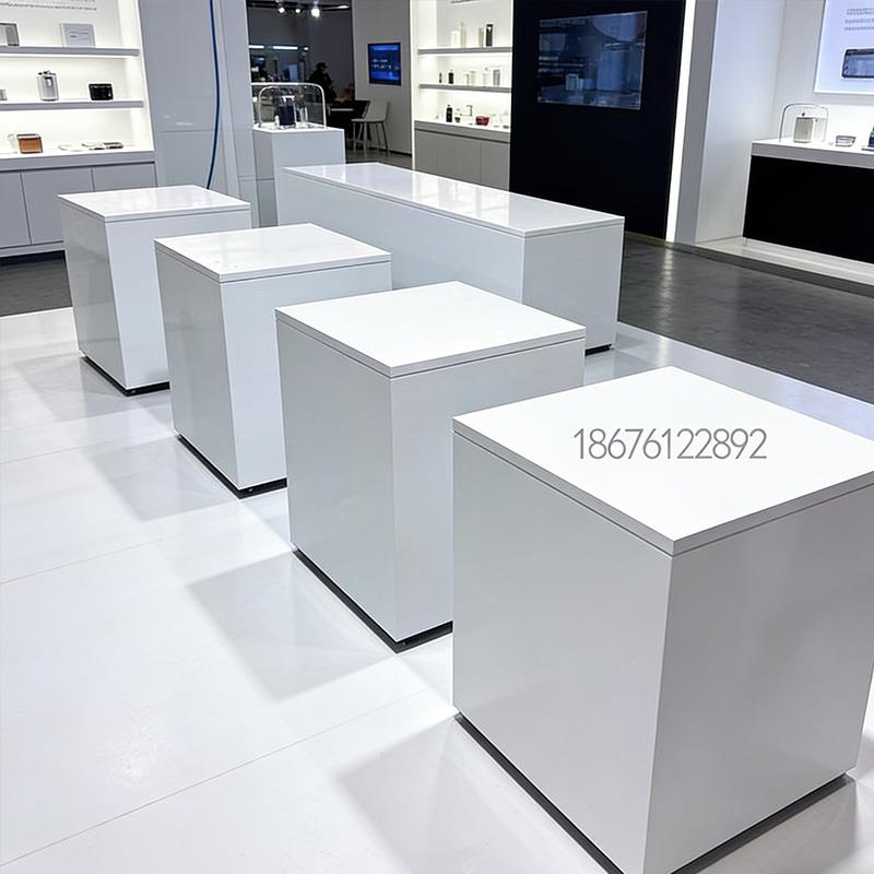 木质烤漆展示台地台橱窗展示台产品陈列架展台架柜模特底座地台