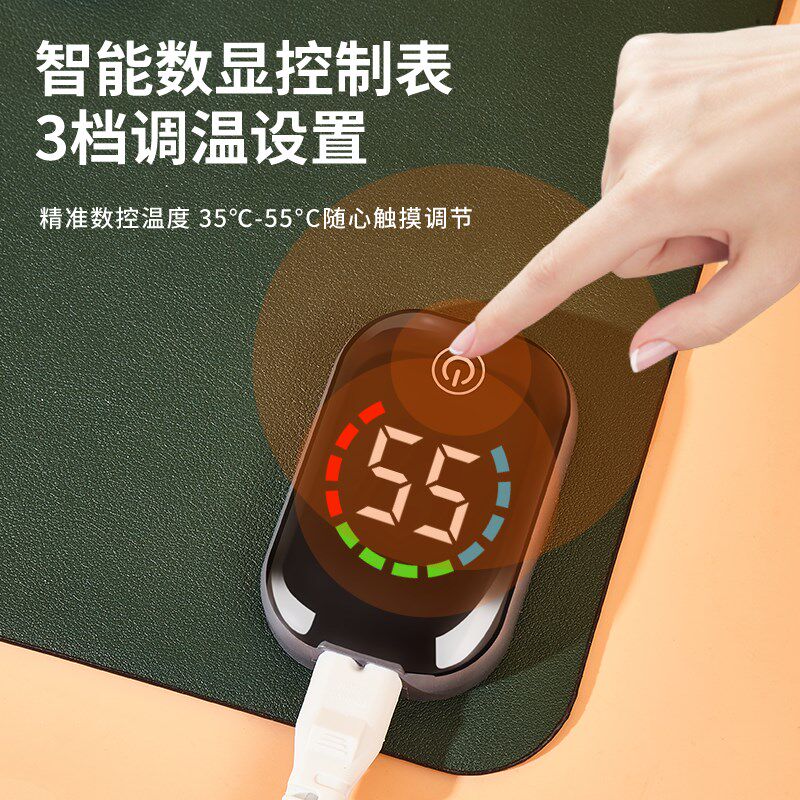 加热鼠标垫超大发热保暖暖桌垫办公室电脑桌面学生写字电热手桌垫