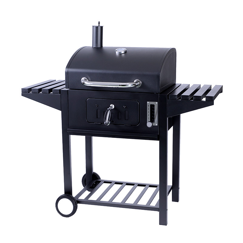 家用庭院烧烤炉炭火烤肉别墅BBQ烟熏闷烤炉子大号木炭户外烧烤架