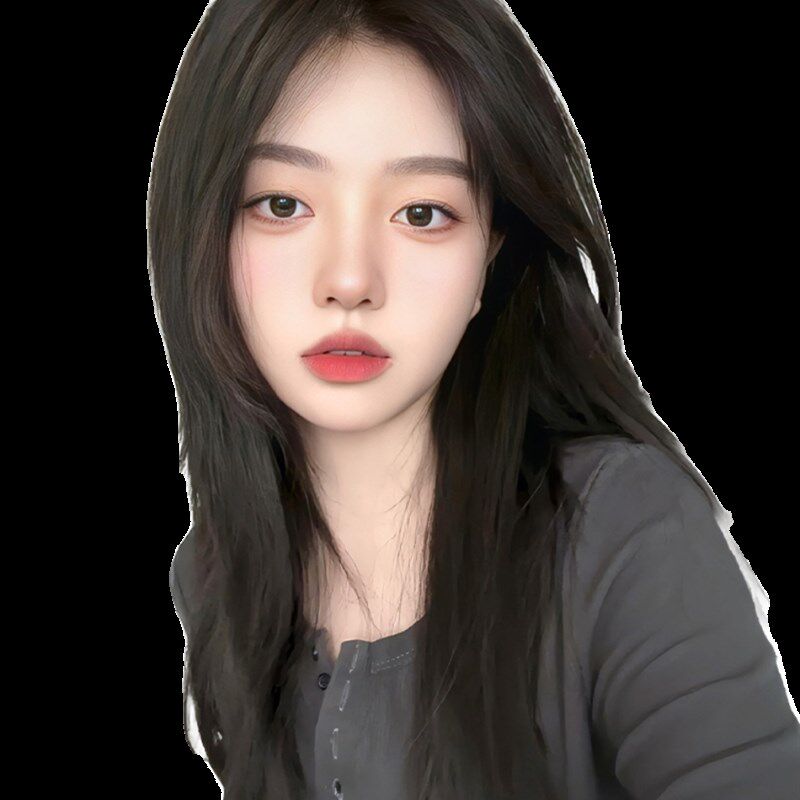 真发补发假发片女头顶八字齐刘海漫画蕾丝胎毛蓬松高颅顶遮白发网