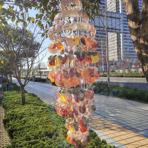 特大贝壳风铃挂饰家居装饰造景手工制作贝壳工艺礼品摆饰生日节日