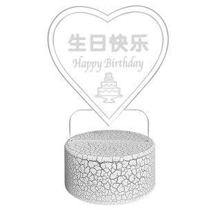 亚克力led充电发光台牌酒吧餐厅VIP预留庆祝生日桌牌台卡展示牌