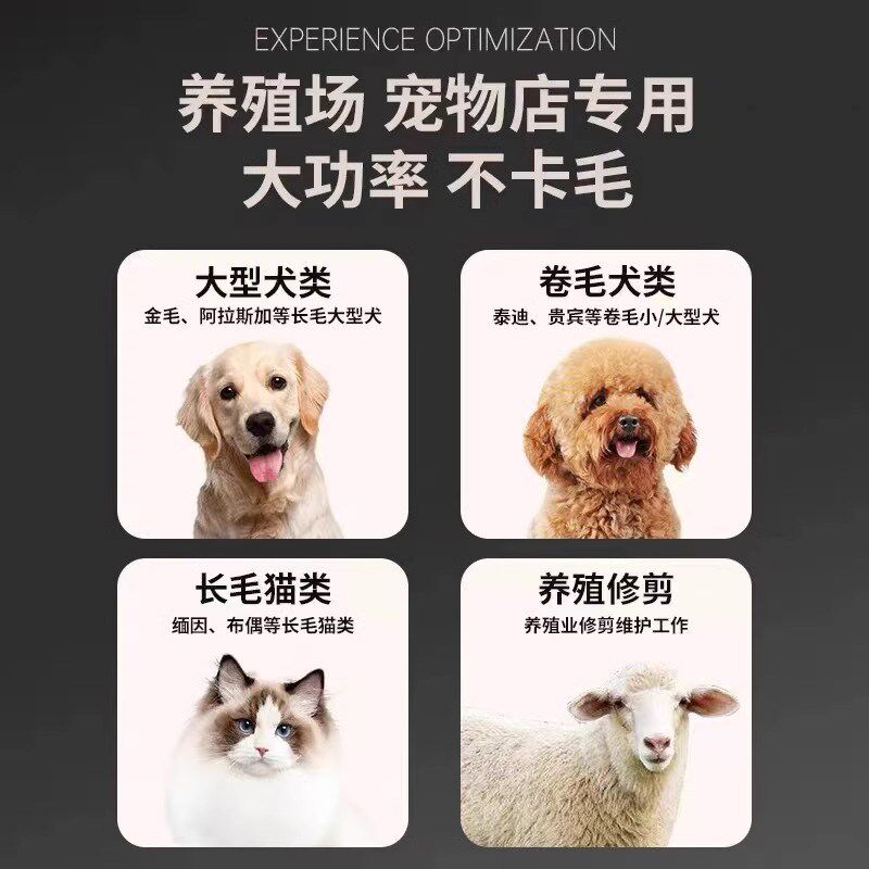 宠物留毛电推剪狗狗剃毛器泰迪剪毛专用美容猫咪大型犬推毛刀头