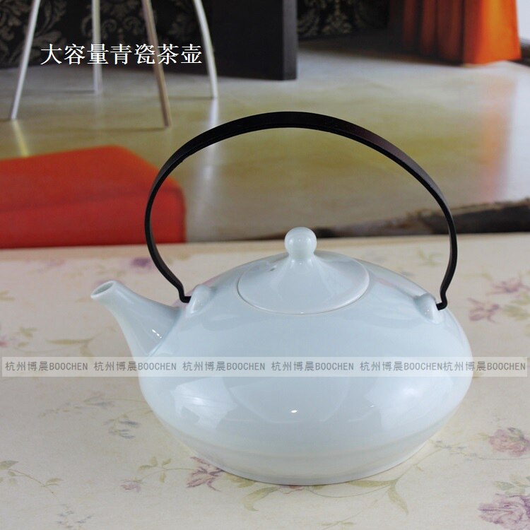 包邮大容量青瓷弟窑粉青家用茶壶功夫茶具复古风酒店客房欢迎茶杯