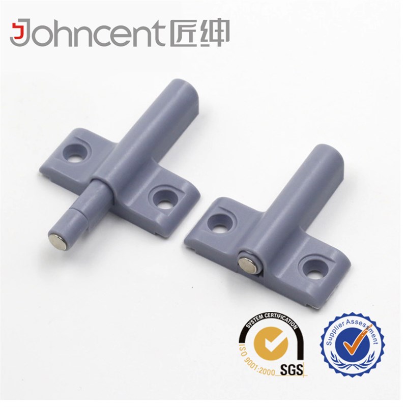 衣柜门按弹器  新款超短飞机翼按弹器 免拉手橱柜门反弹器短款图片
