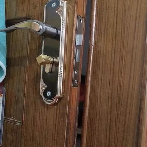 155孔卧室执手家用实木门把手锁芯换锁房门锁具钢木门锁小50门锁