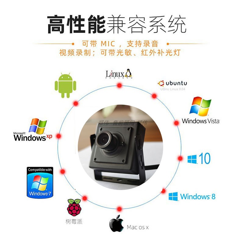 高速抓拍USB摄像头全局快门IO外部触发工业相机模组块12000高帧率