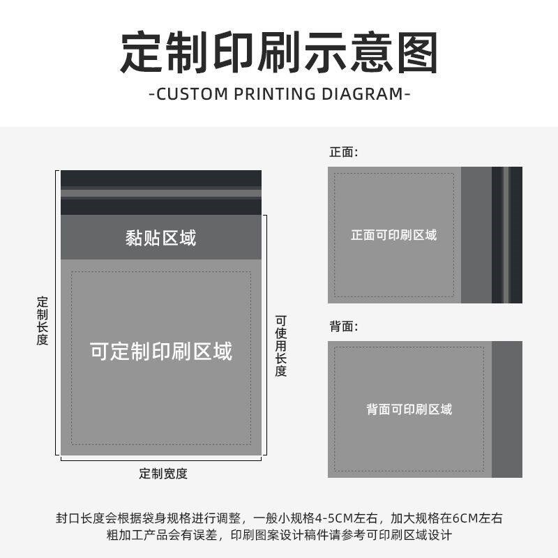 加厚快递袋打包袋塑料袋包裹袋子白色防水物流定制封口包装袋