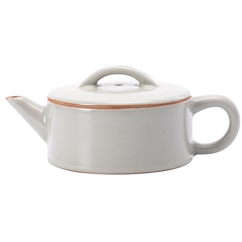 汝窑汉瓦壶手工陶瓷小茶壶泡茶喝茶家用茶水壶功夫茶具泡茶器单壶