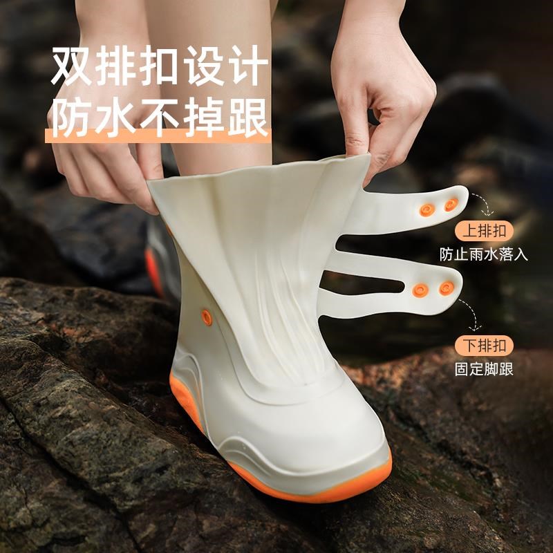 鞋套外穿防水防雨鞋套防滑男女款加厚耐磨雨靴硅胶水鞋下雨天脚套