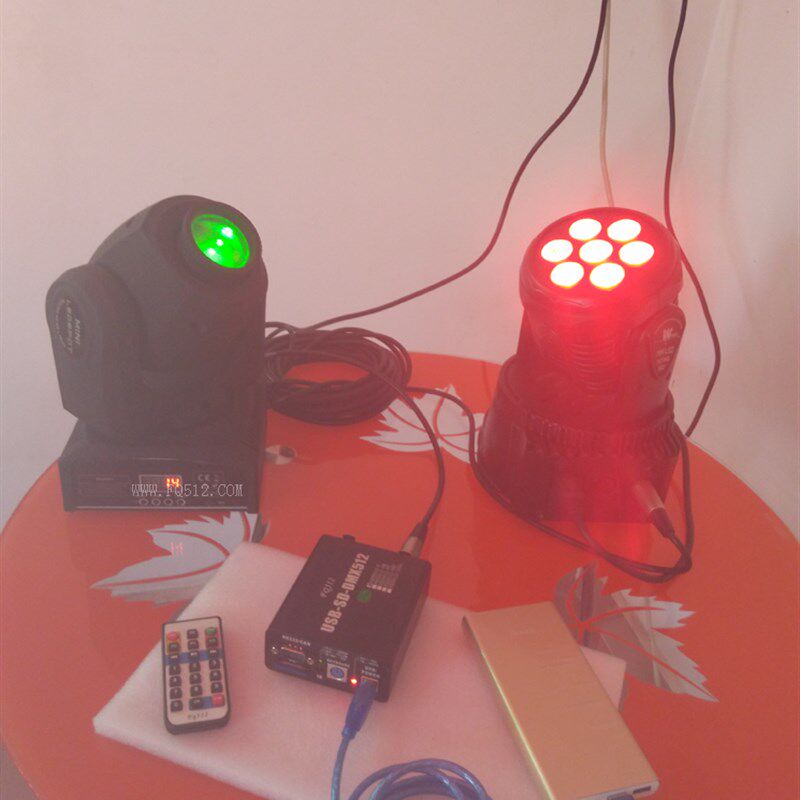 DMX512控台控制器 1024通道灯光控制器 SD卡脱机播放控制器 DMX转