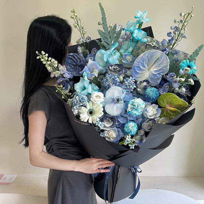 教师节花束送老师 玫瑰向日葵混搭 同城速递至上海杭州北京 祝福