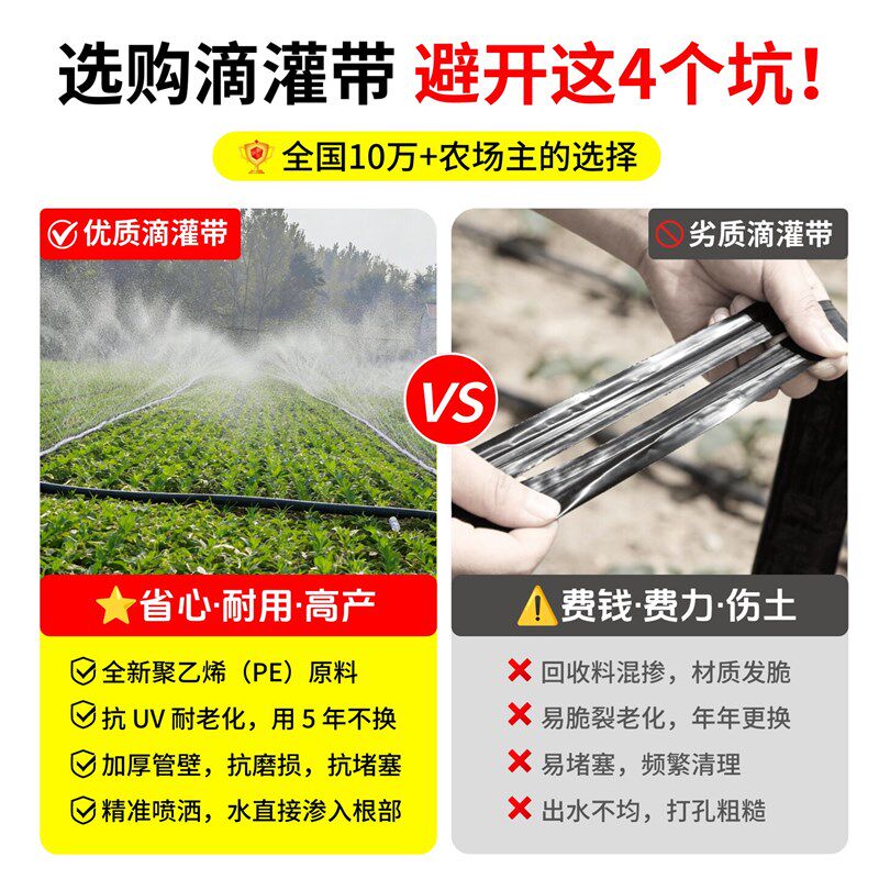 农用 滴管 浇水管 微喷带 节水喷灌带 滴灌带 喷水带 软管 英寸
