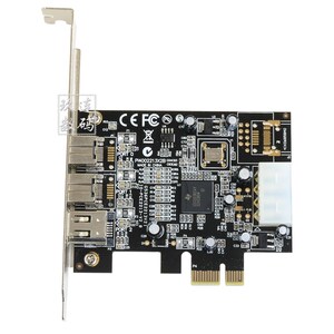 乐扩 PCI-E转1394B 卡高清DV视频采集卡1394采集卡 火线声卡 DV