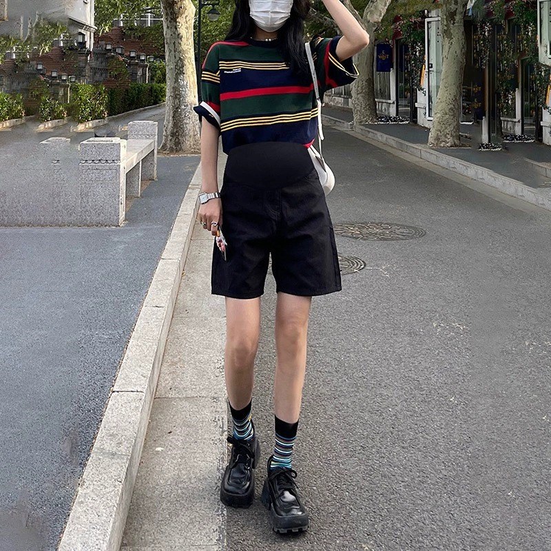 孕妇短裤夏季薄款外穿五分牛仔裤夏款打底裤子2026新款夏装阔腿裤