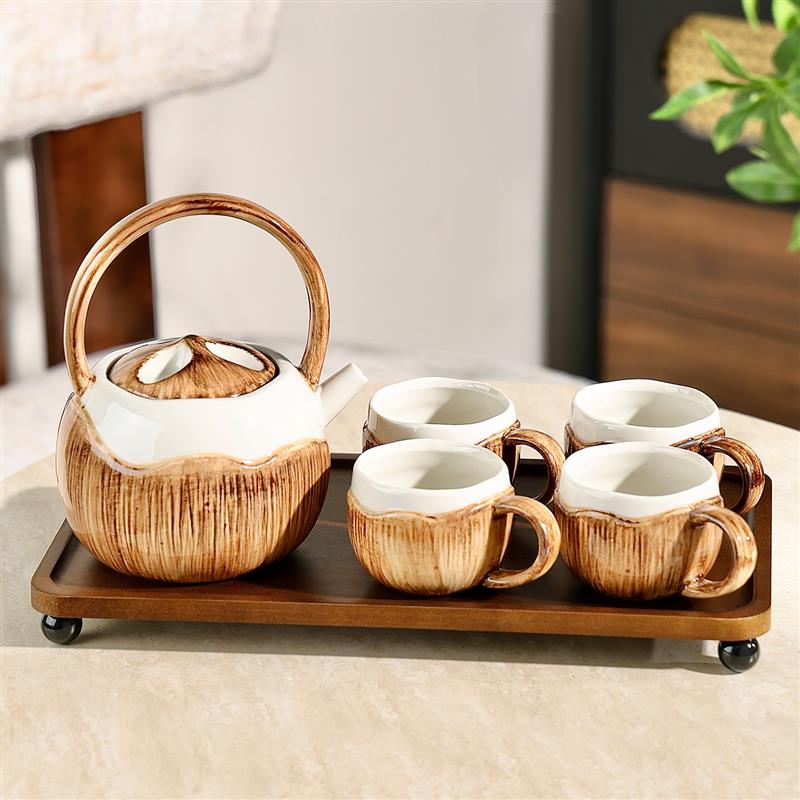 陶瓷杯具客厅待客茶壶水杯组合乔迁新居生日礼物订婚结婚茶具套装