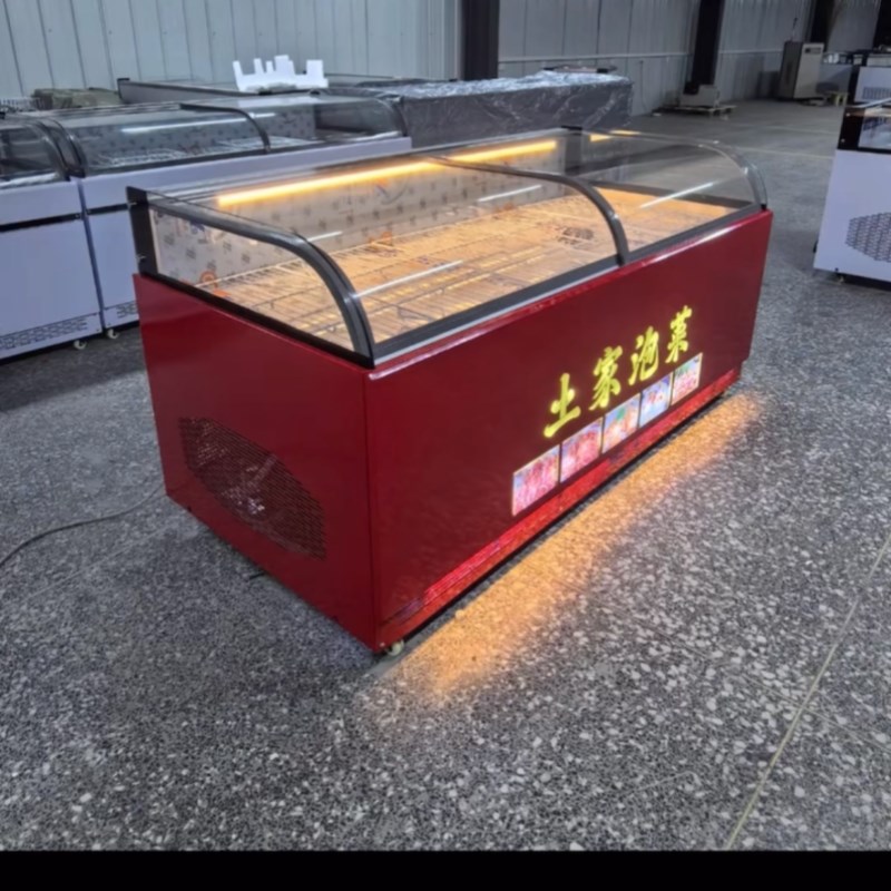 平口卤肉熟食鸭脖展示柜蒸馏式卤味点凉菜水果捞保鲜冷藏直冷商用