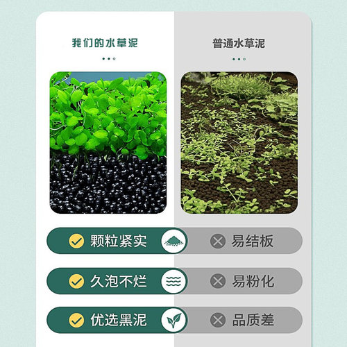睡莲无土种植 水草泥鱼缸造景底砂套餐营养净水土免洗不浑水