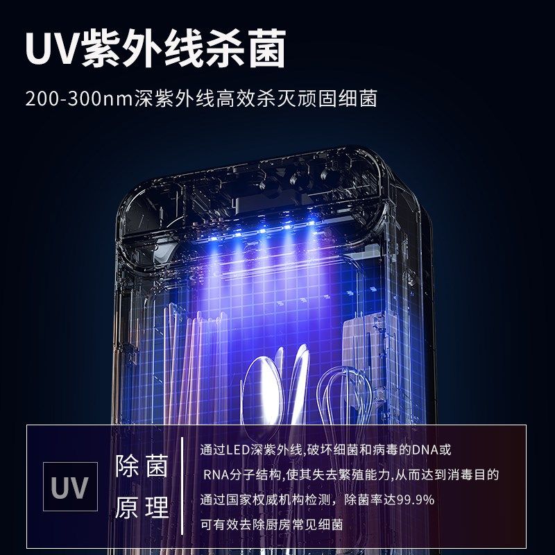 消毒筷筒筷子消毒烘干一体机壁挂式高档新款家用小型智能快收纳盒
