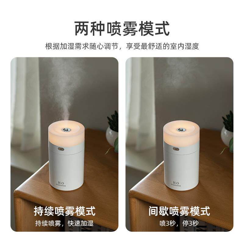 加湿器小型迷你便携办公室桌面卧室宿舍学生香薰机车载空气净化器