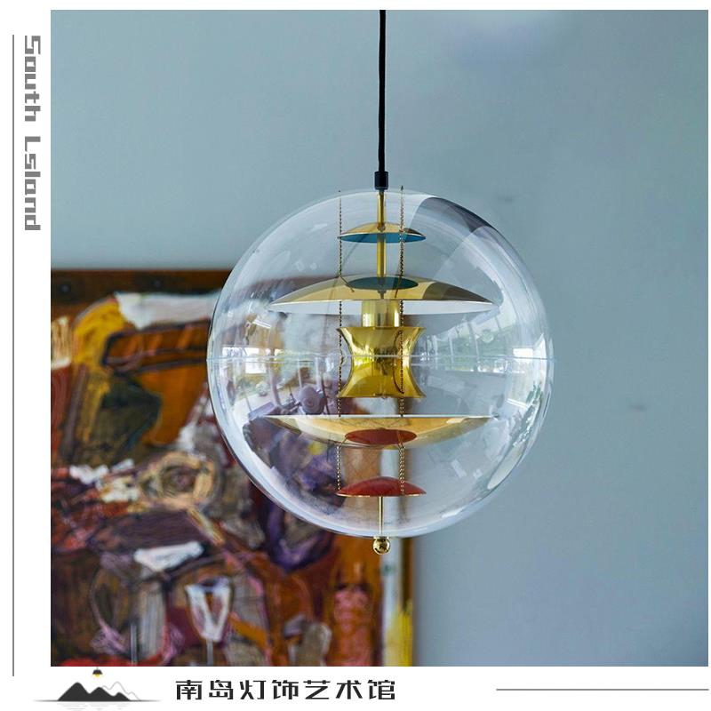 北欧风格PMMA透光吊灯 金色中古设计师款 适用5-10坪空间