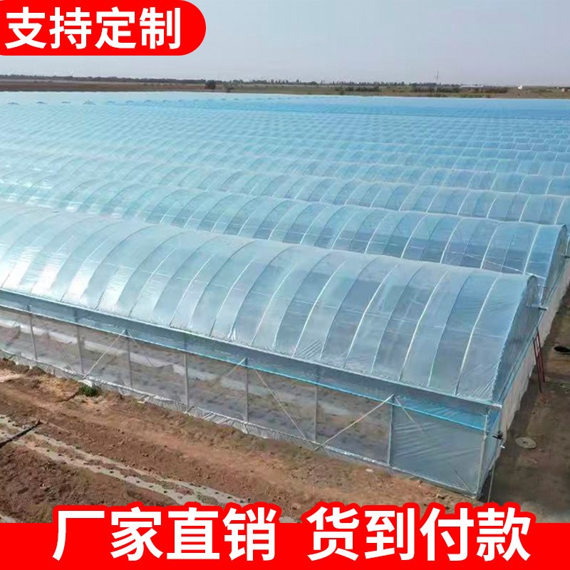 温室大棚骨架养殖蔬菜育苗防寒大棚钢管支架配件大全塑料大棚施工
