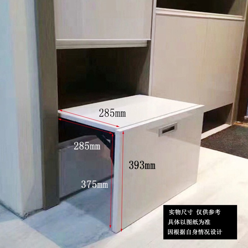 换鞋凳 鞋柜折叠椅 玄关椅壁挂墙门厅玄凳轨道隐藏式折叠五金配件